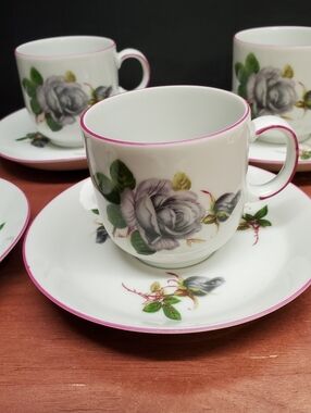 Winterling Bavaria Porcelain China 5 Place Floral Rose Tea Set